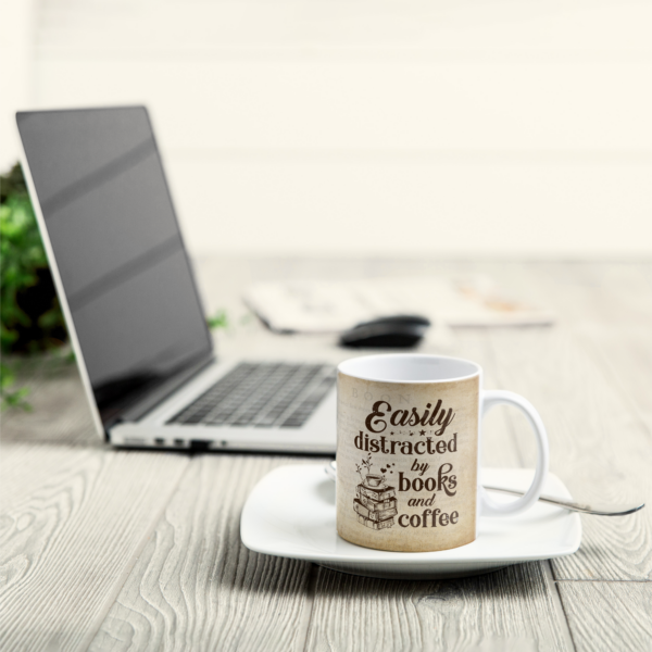 Book And Coffee - Personalized Mug - Birthday Gift For Book Lovers, Coffee Lovers