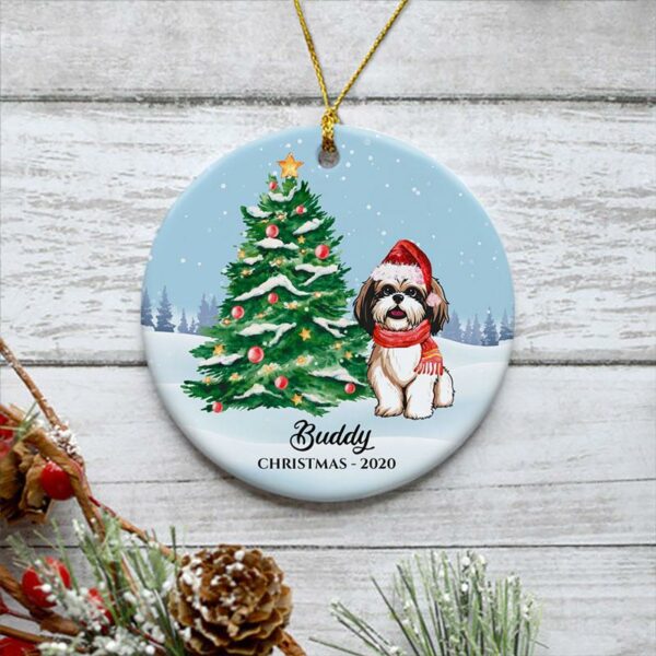 Christmas Dog Ornaments, Personalized Ornaments, Custom Gift for Dog Lovers