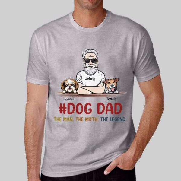 Apparel Dog Dad The Legend Old Man Personalized Shirt