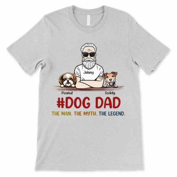 Apparel Dog Dad The Legend Old Man Personalized Shirt