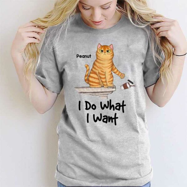 Apparel I Do What I Want Fluffy Cats Personalized Shirt