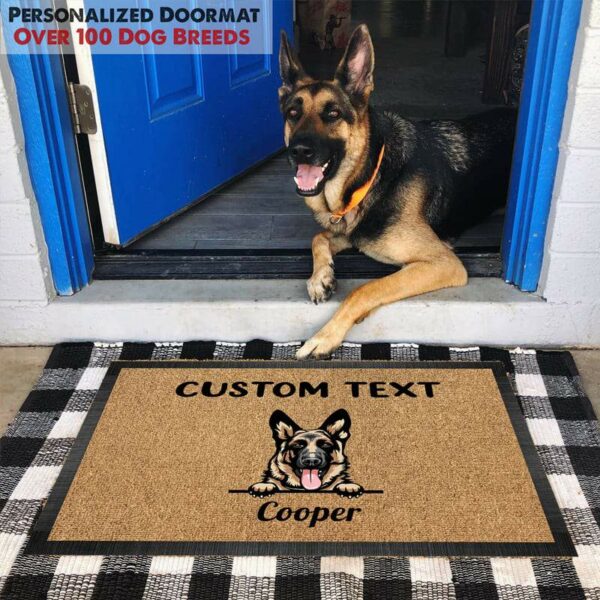 GeckoCustom No Need To Knock Doormat, Dog Lover Gift, Custom Quotes HN590