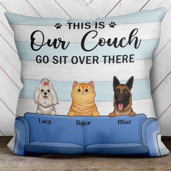 Pillow This Is Dogs Cats Couch Personalized Pillow (Insert Included)