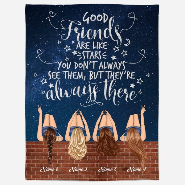 Friends - Good Friends Are Like Stars Blanket-Macorner