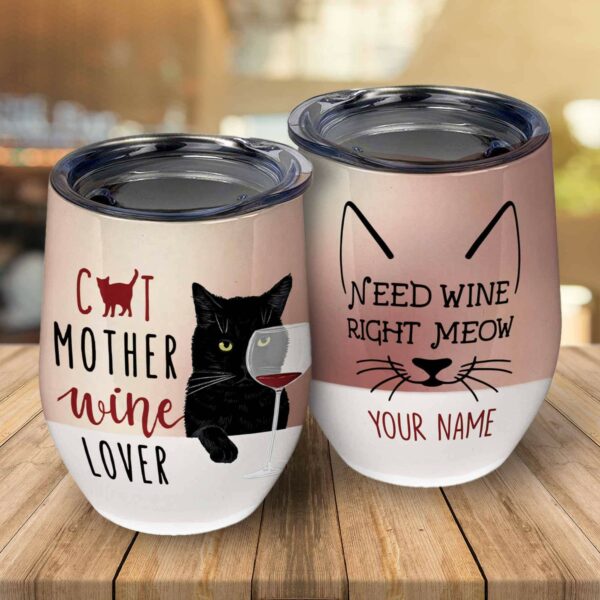 Cat Mother Wine Love Wine Tumbler-Macorner