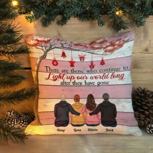 A Little Bit Of Heaven In Our Home - Personalized Pillow - Memorial Gift For Family