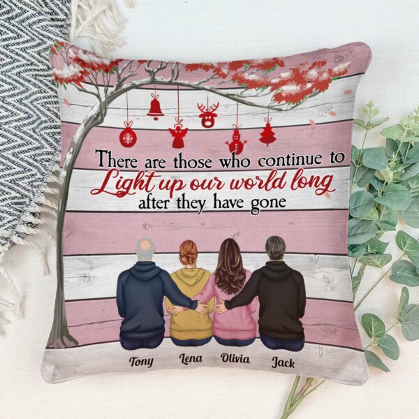 A Little Bit Of Heaven In Our Home - Personalized Pillow - Memorial Gift For Family