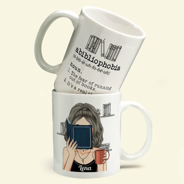 Abibliophobia - Personalized Mug - Gift For Bookworm, Booklovers