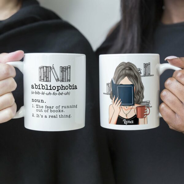 Abibliophobia - Personalized Mug - Gift For Bookworm, Booklovers