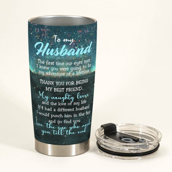 Adventure Together - Personalized Tumbler Cup - Gift For Husband & Wife - Adventure Couple