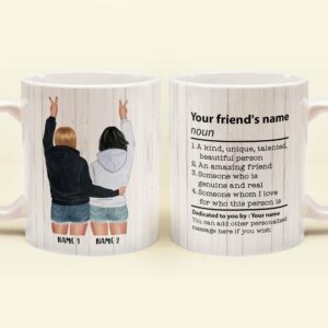 Best Friend Definition - Personalized Mug - Birthday Gift For Besties