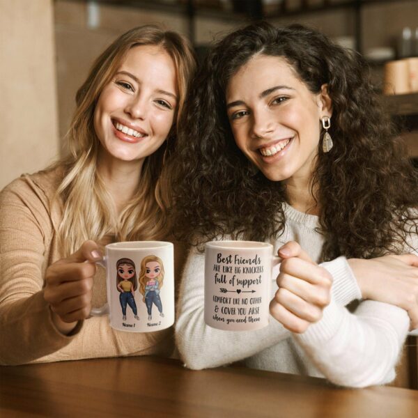 Best Friends Are Like Big Knickers - Personalized Mug - Birthday Gift For Friends, BFF, Besties, Soul Sisters