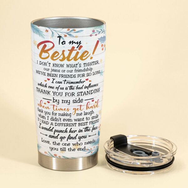 Best Friends Are The Sisters We Choose - Personalized Tumbler Cup - Birthday Gift For Besties, BFF