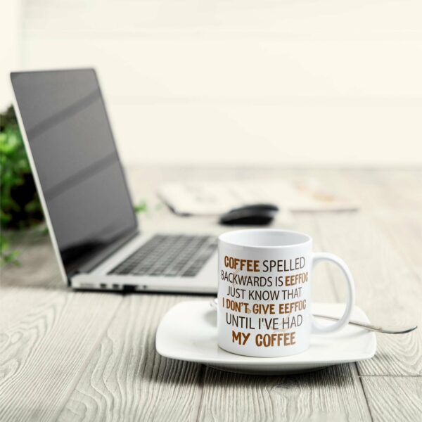 Coffee - I Don't Give Eeffoc - Personalized Mug - Birthday Gift For Coffee Lovers