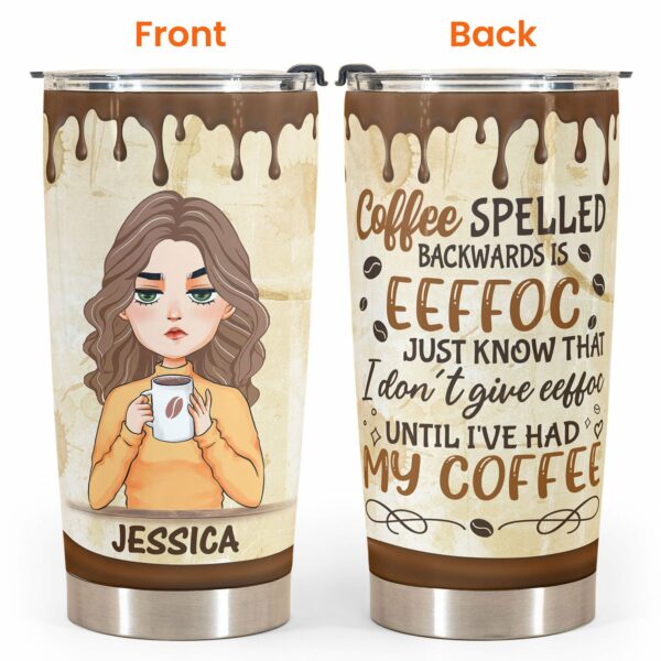 Coffee Spelled Backwards Is Eeffoc - Personalized Mug - Birthday Gift For Coffee Lovers