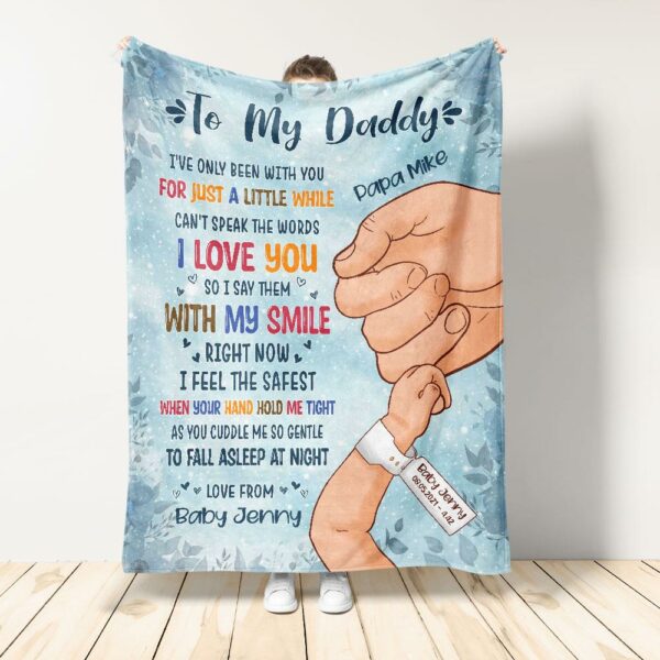 To My Daddy Colorful Blanket-Macorner