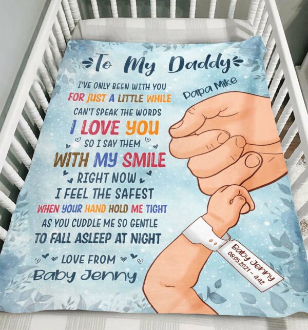 To My Daddy Colorful Blanket-Macorner