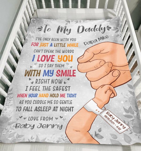 To My Daddy Colorful Blanket-Macorner