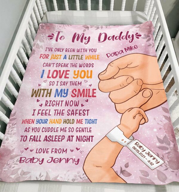 To My Daddy Colorful Blanket-Macorner