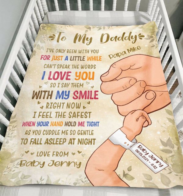 To My Daddy Colorful Blanket-Macorner