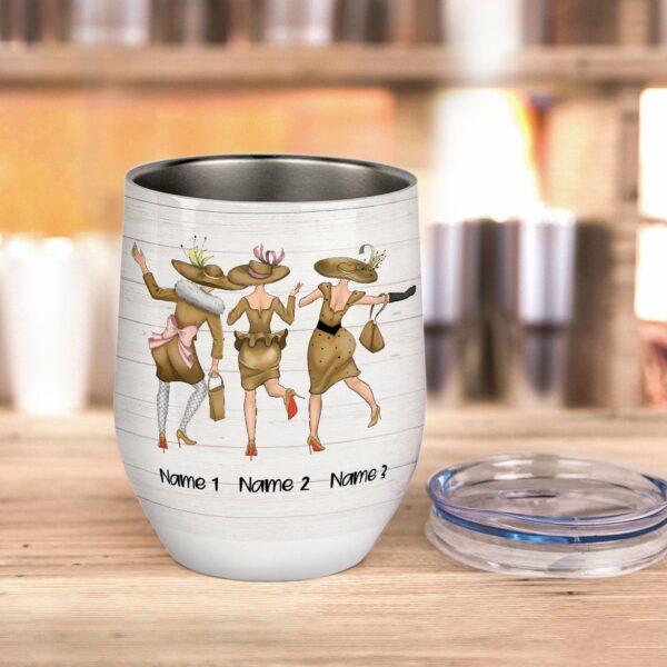 We're Going To Be Best Friends Forever, Until We're Old & Gray Wine Tumbler-Macorner