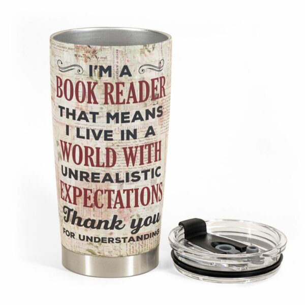 I Am A Book Reader - Personalized Tumbler Cup - BirthdayGift For Book Readers, Book Lovers, Bookworms