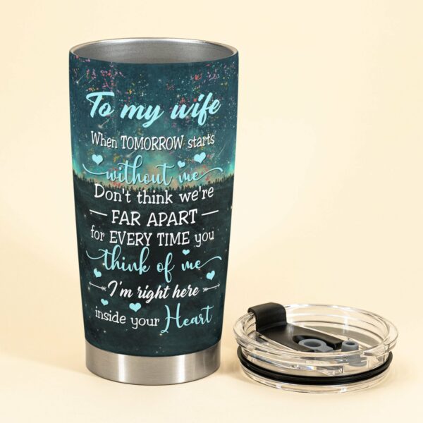 I Am Always With You - Personalized Tumbler Cup - Gift For Spouse