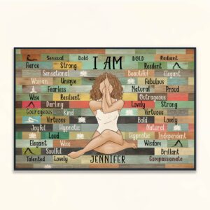 I Am Yoga Girl - Personalized Poster/Canvas - Birthday Gift For Yoga Lover