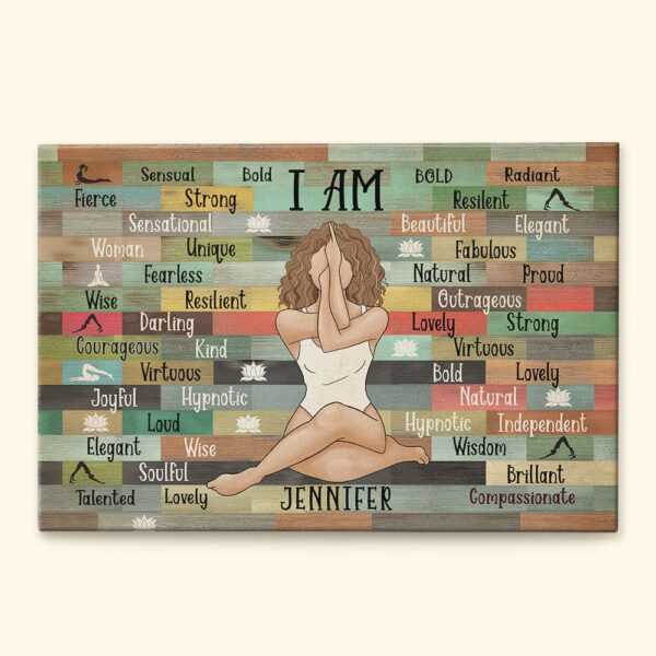 I Am Yoga Girl - Personalized Poster/Canvas - Birthday Gift For Yoga Lover