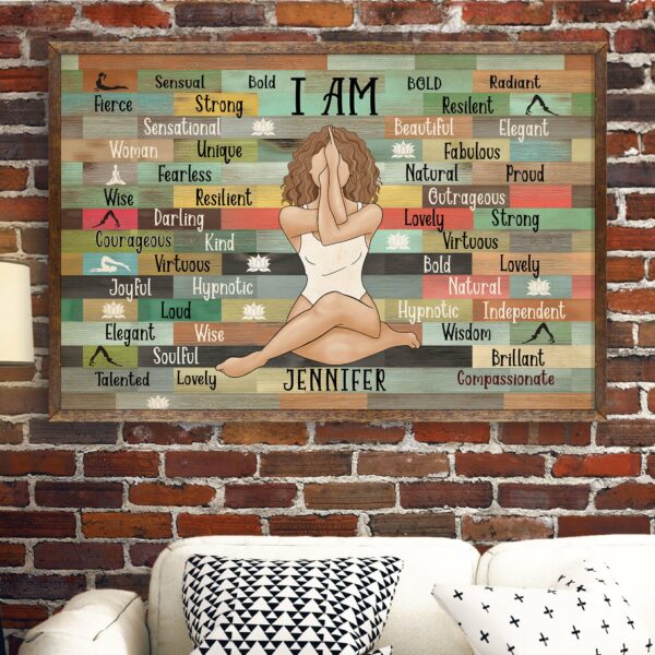 I Am Yoga Girl - Personalized Poster/Canvas - Birthday Gift For Yoga Lover