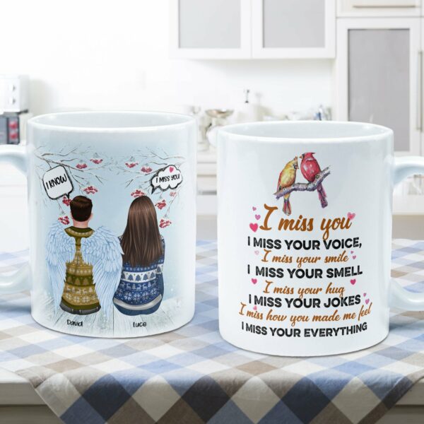 I Miss Your Everything - Personalized Mug - Christmas Gift For Family Memorial