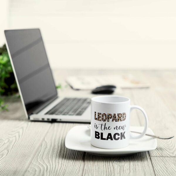 Leopard Is The New Black - Personalized Mug - Birthday Gift For Black Women, Black Girls