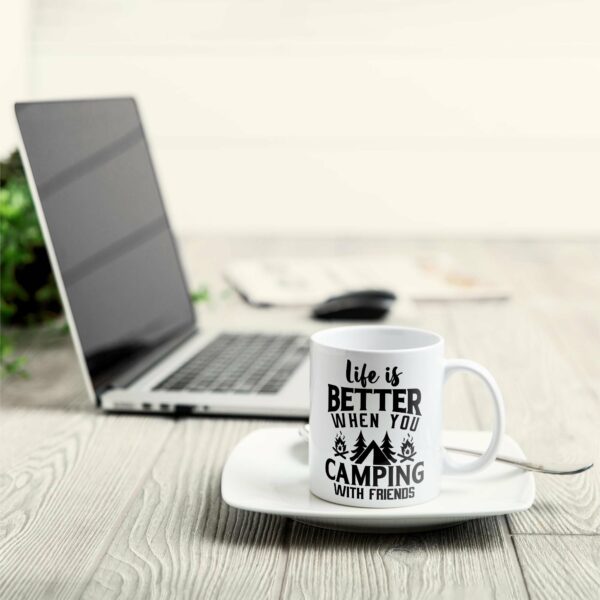 Life Is Better When You Camping With Friends - Personalized Mug - Christmas Gift For Camping Friends, camper