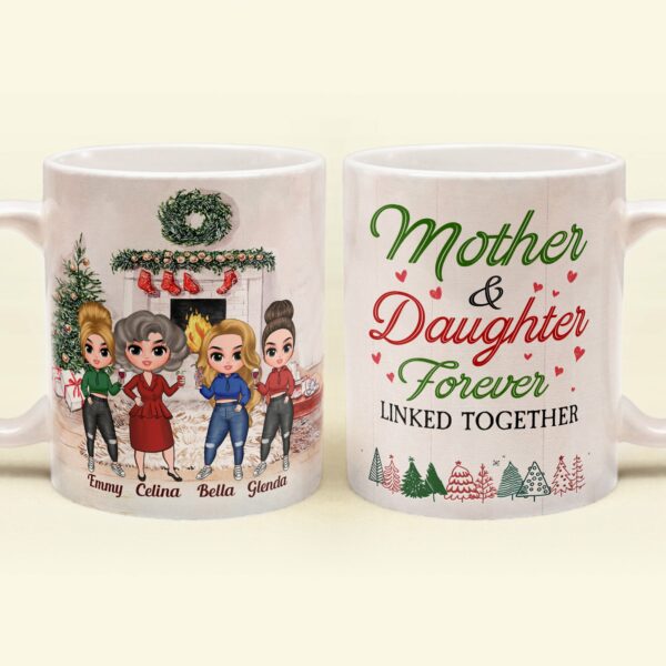 Love Between Mother & Daughter Is Forever - Personalized Mug - Christmas Gift For Daughter