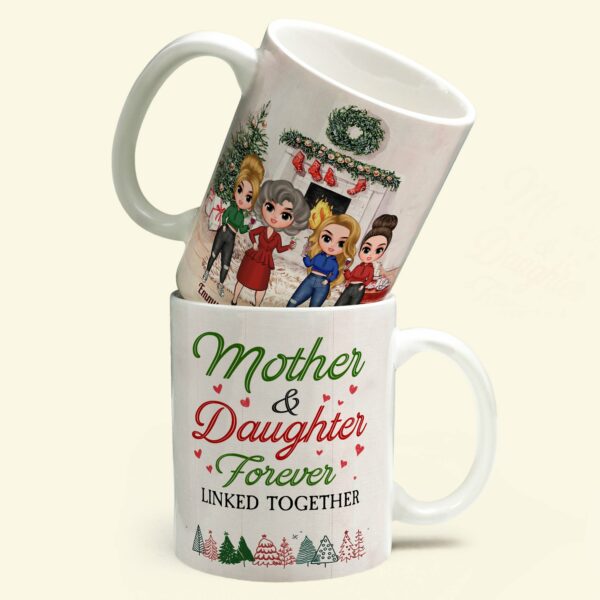 Love Between Mother & Daughter Is Forever - Personalized Mug - Christmas Gift For Daughter