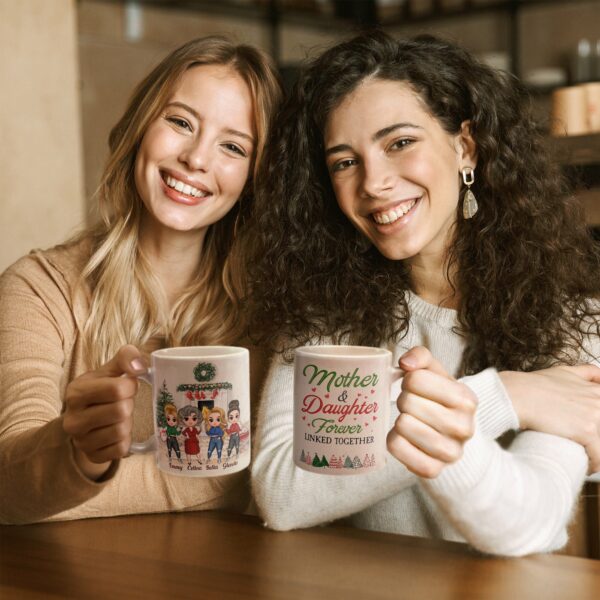 Love Between Mother & Daughter Is Forever - Personalized Mug - Christmas Gift For Daughter