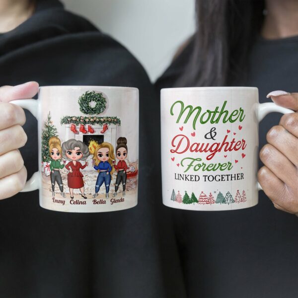 Love Between Mother & Daughter Is Forever - Personalized Mug - Christmas Gift For Daughter