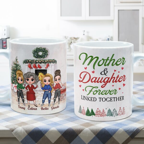 Love Between Mother & Daughter Is Forever - Personalized Mug - Christmas Gift For Daughter