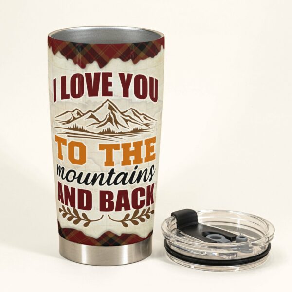 Love To The Mountain And Back - Personalized Tumbler Cup - Gift For Camping Lovers