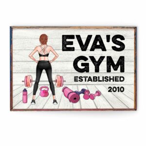 Gym Room Sign, Fitness Custom Poster/Canvas, Gift For Fitness Lovers-Macorner