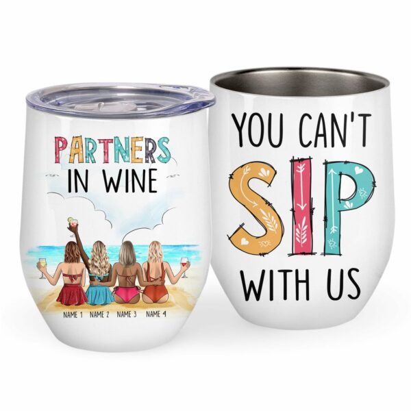 You Can't Sip With Us Wine Tumbler-Macorner