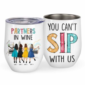 Partners In Wine - Shopping Girls Wine Tumbler-Macorner