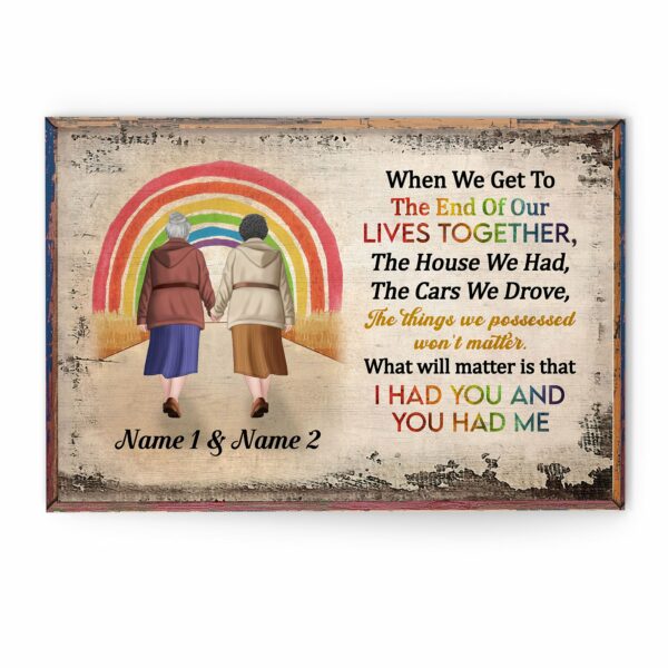 I Had You And You Had Me, LGBTQ+ Custom Poster, Canvas, Gift For LGBTQ+ Couple, Partner-Macorner