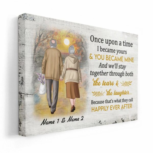 Once Upon A Time, I Became Yours & You Became Mine, Family Custom Poster/Canvas, Gift For Couple, Partner, Anniversary Gift-Macorner