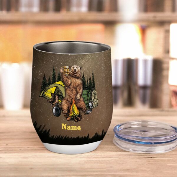 You Know What Rhymes With Camping Alcohol Wine Tumbler-Macorner