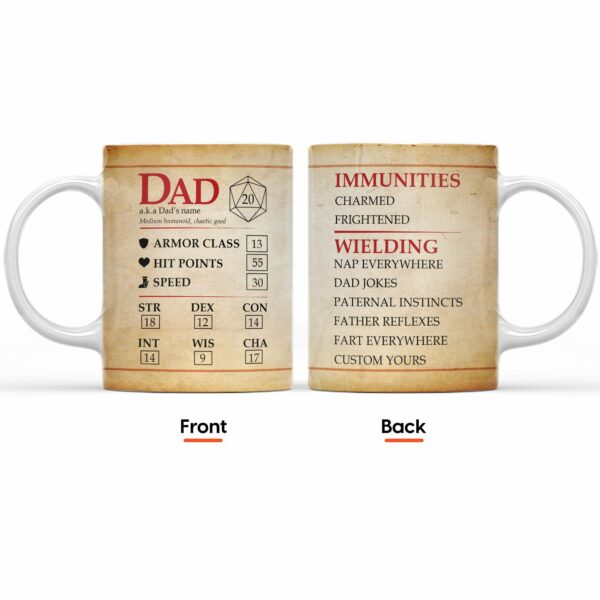 Dad Stats Mug-Macorner