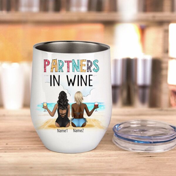 You Can't Sip With Us, Friends Custom Wine Tumbler, Gift For Friends, Bestie, Old Friends, Friendship Mug-Macorner