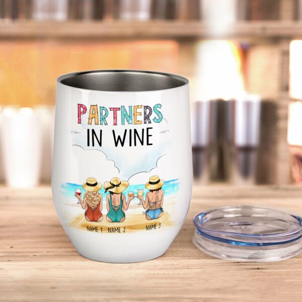 Partners In Wine. You Can't Sip With Us Wine Tumbler-Macorner