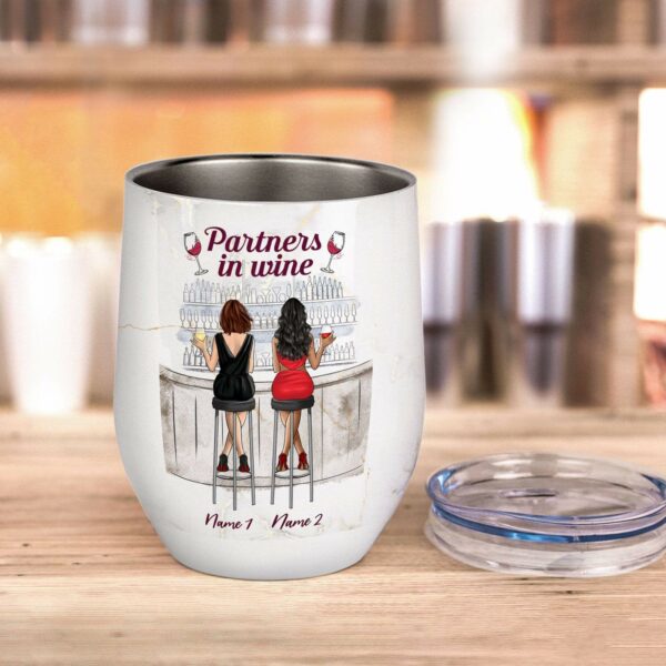 We Are More Than Besties She Is My Accomplice And I'm Her Alibi Wine Tumbler-Macorner