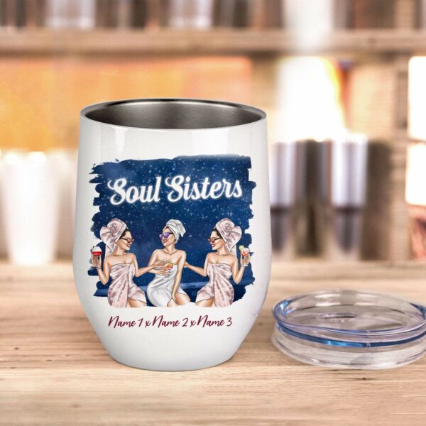 Soul Sisters - Our To-Do List Wine Tumbler-Macorner